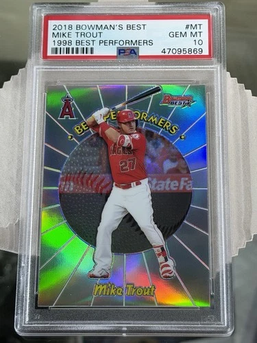 2018 Bowman’s Best Mike Trout 1998 Best Performers #MT
