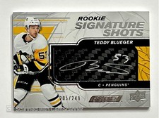 2019-20 Upper Deck Engrained Rookie Signature Shots /249 Teddy Blueger Auto RC
