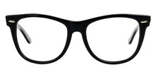 Vintage RAY-BAN B&L Wayfarer II 2 54mm Black Eyeglasses USA Excellent