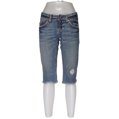 Rag Recycle Rag Restyle, Jeans Shorts, Größe: 28, Blau, Einfarbig, Denim #po0