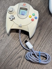 Sega Dreamcast Console Bundle HKT-3020 w/ (2) Controller VMU Crazy Taxi Tested