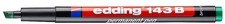 Image of Edding 143b Permanent Marker, Green, 1-3mm Chisel Tip