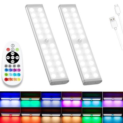 Under Cabinet Lights Wireless, 58-LED Rechargeable Motion Sensor Closet Light...