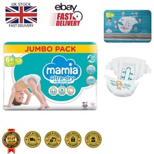 Ultra-Soft Mamia Size 6+ Nappies 46 Pack - 12 Hours of Day & Night Protection 0.63 per nappy