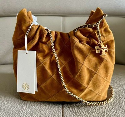 New AUTH MINI FLEMING SOFT SUEDE HOBO BAG