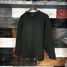 Men  s J Crew Wool Roll Neck Sweater. L Large Green