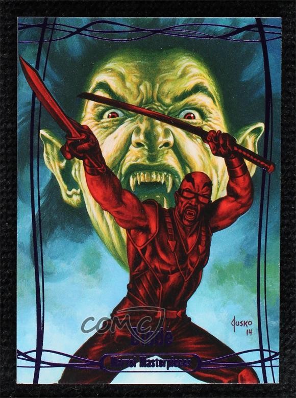 2016 Upper Deck Marvel Masterpieces Epic Purple 145/199 Blade #36 9q5