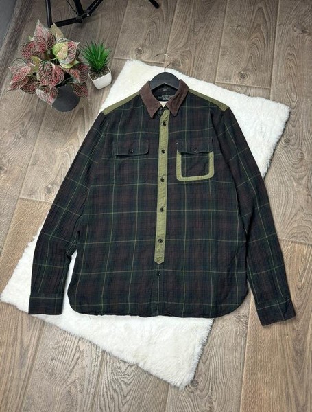 Men AllSaints Shirt Khaki 38 / M / 46 #4VJ9