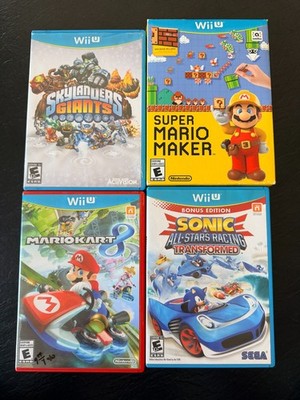 Nintendo Wii U Games - Mario Kart 8, Sonic Racing, Super Mario Maker, Skylanders