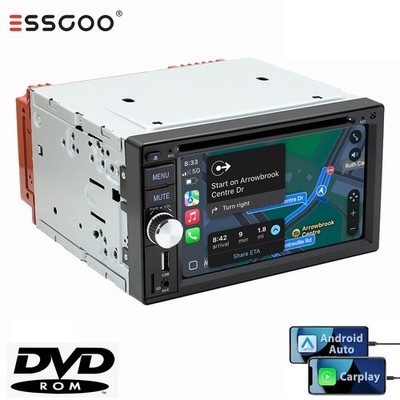 Doppel 2 DIN Carplay Autoradio Auto DVD Android CD AM RDS TF AUX Bluetooth 3 USB
