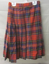 Multi-Colored Check Red Tartan Kilt See Photos for Size