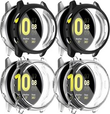 4 Pack Soft TPU Screen Protector Case for Samsung Galaxy Watch Active 2 44mm