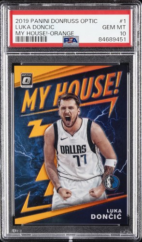 Luka Doncic [Orange] #1 2019 Panini Donruss Optic My House card