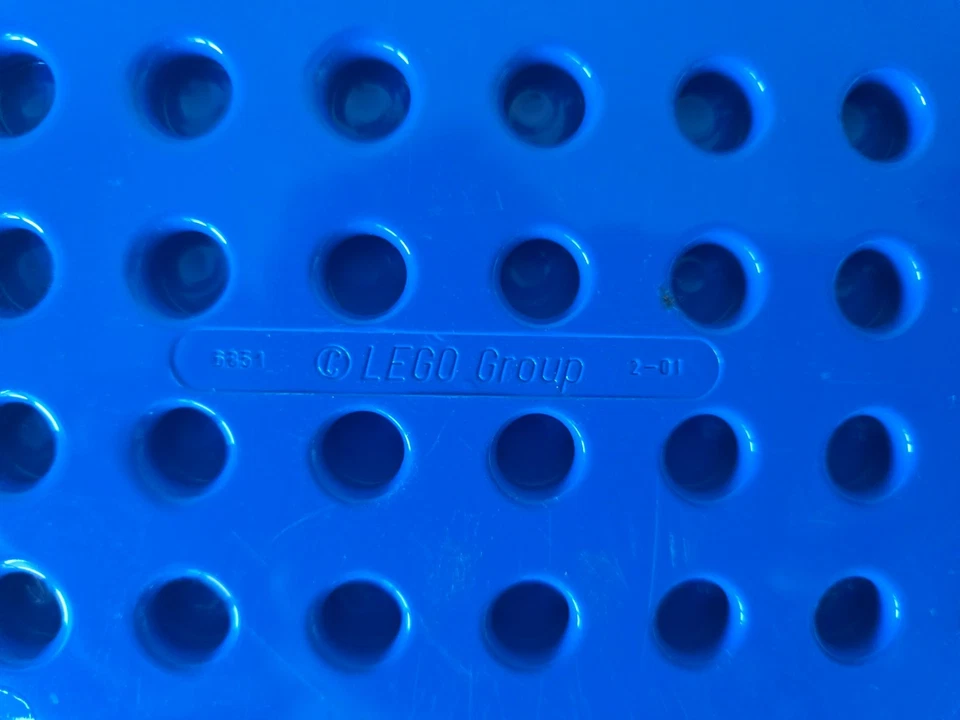Set of 2 LEGO Duplo 6851 Baseplate Blue - image 2 of 4