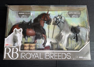 Lanard- RB Royal Breeds Stable Mates Dapple Grey Stallion & Quarter Horse 9'' NIB