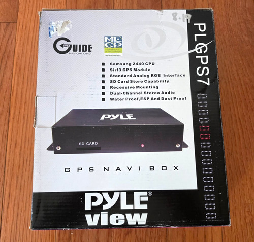 PYLE VIEW PLGPS7 Guide NAVIBOX Navigation GPS Module Sirf3 NEW OPEN BOX