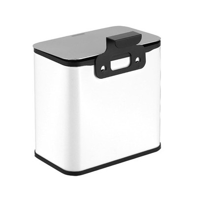 1.3 Gallon Slim Stainless Steel Garbage Can with Odor Seal for Cabinet Bathroom