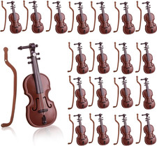 20 Sets Miniature Violin Mini Musical 1/12 Instrument Model, Furniture Crafts Or
