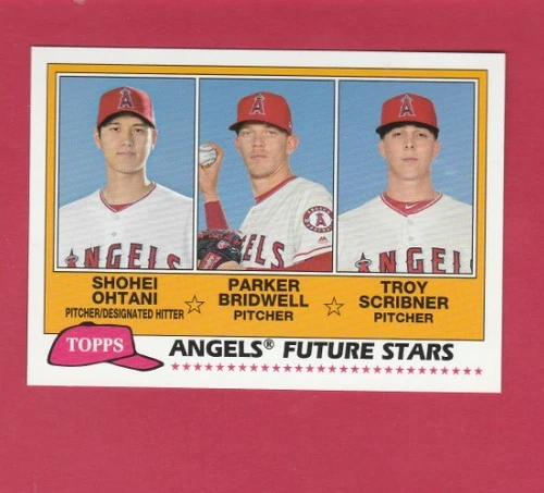 SHOHEI OHTANI ROOKIE CARD Angels Future Stars 2018 TOPPS !  Archives 1981 DESIGN