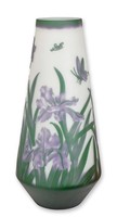 Vase Glas Galle-Style „Narzisse“ Replikat Retro Design Dekoration
