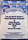 2026 Topps Finest Nolan McLean Base (RAW)