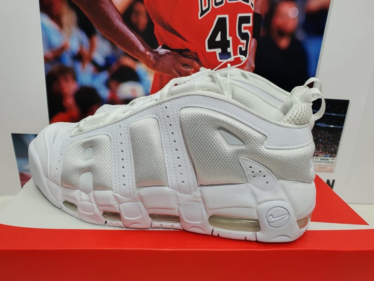 Nike Air More Uptempo Low White Men's UK 10 EUR 45 (FZ3055 100