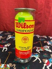 Vintage Wilson Championship Official US Open Extra Duty Tennis Balls 3 SEALED 