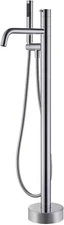 Artiqua Freestanding Bathtub Faucet Floor Mount Tub Filler Chrome Brass