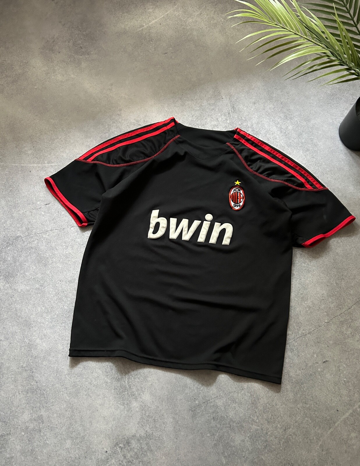Vintage Acm Milan jersey mens big logo y2k size M