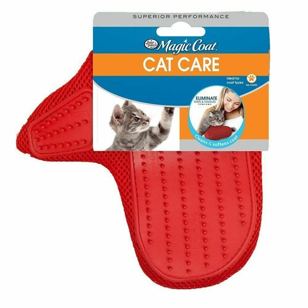 Four Paws Magic Coat Love Glove Cat Grooming Mitt, Colors Vary for sale