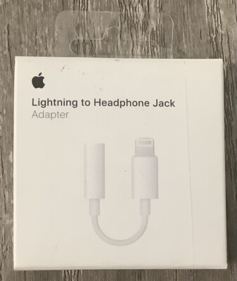 Original Apple Lightning 3.5 mm Headphone Jack Adapter for iPhone 7 & 7 Plus 8/X