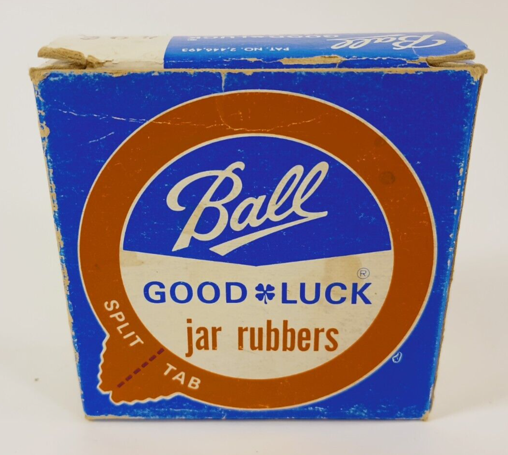 Vintage Ball Good Luck Split Tab Canning Jar Rubbers. Bakers Dozen, 13