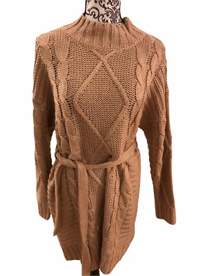 aran dress knitting pattern Sirdar Jewelspun aran tunic dress knitting pattern 10713 main image 1