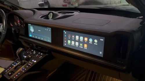 Radio Coche Doble Pantalla para Porsche Cayenne 2010-2017 Actualizado al Modelo 2024 - Imagen 2 de 14