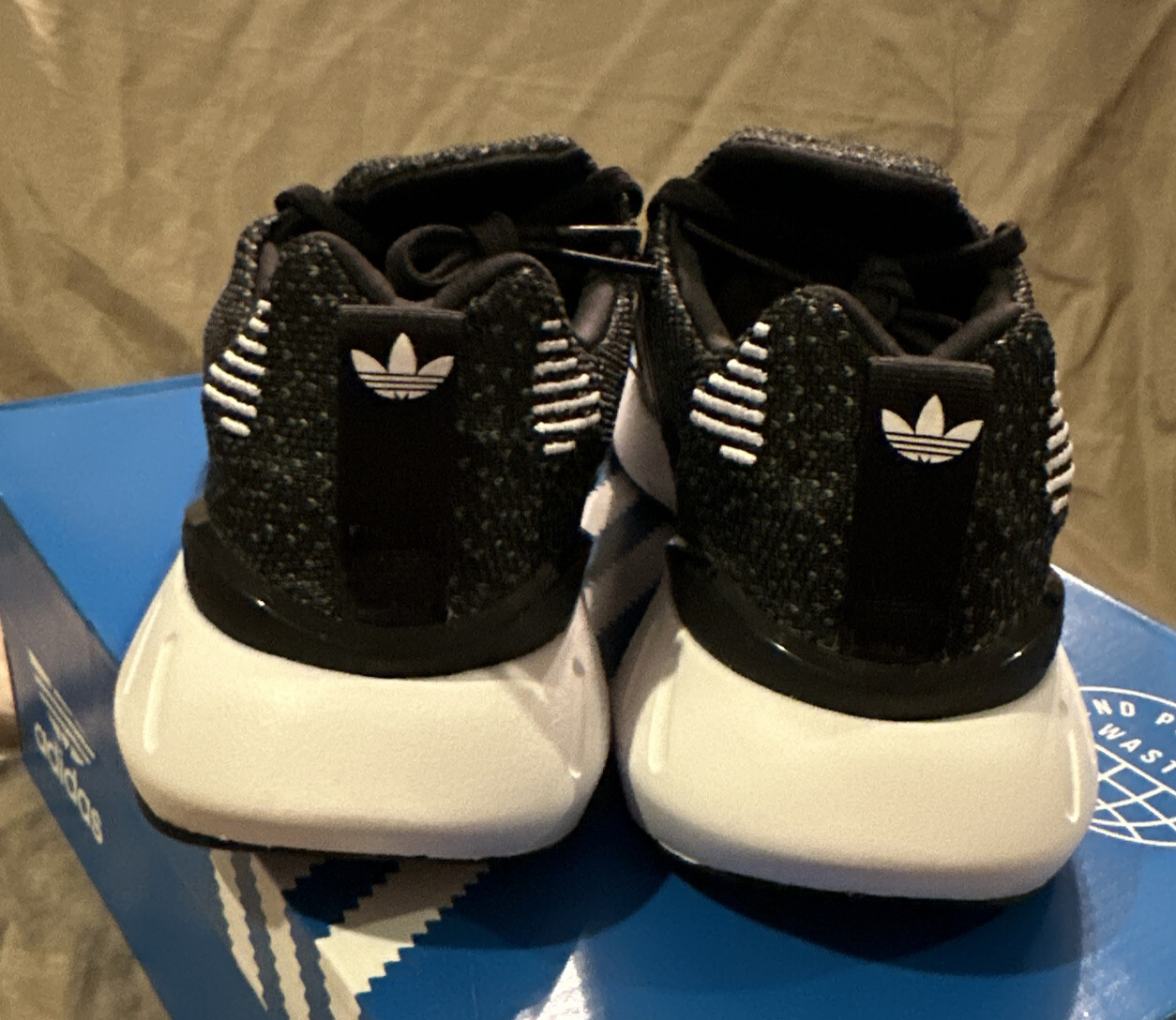 Size 10 - adidas Swift Run 22 Black White W for sale online | eBay