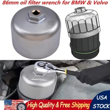 86mm 16 Flutes Oil Filter Wrench Socket Remover Tool Housing Cap for BMW Volvo
