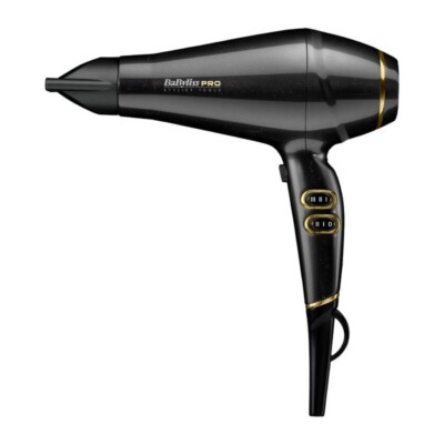 BABYLISS PRO KERATIN GLANZ HAARTROCKNER SCHWARZ SCHIMMER - KOSTENLOSER VERSAND