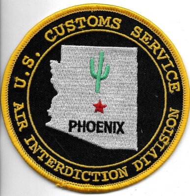 US Customs PHOENIX Arizona LUFTÜBERWACHUNG Patch ZOLL Abzeichen Douanes ZFA ZUZ