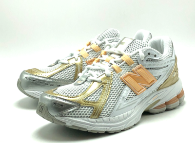NEW* Youth Big Kids New Balance 1906 Running Sneakers White/Gold