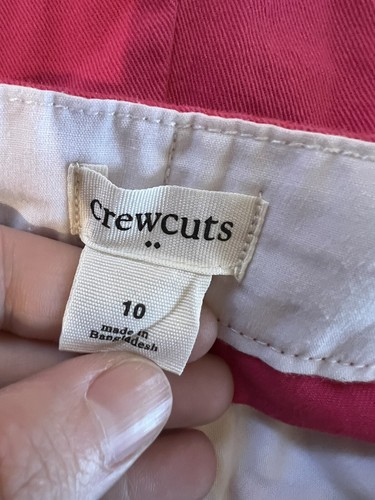 BH38 Crewcuts J Crew Pink Scalloped Leg Shorts Girls Size 10 - Picture 3 of 3