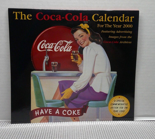 2000 Coca Cola 12 Month Calendar Vintage Art Coca Cola in Original Envelope