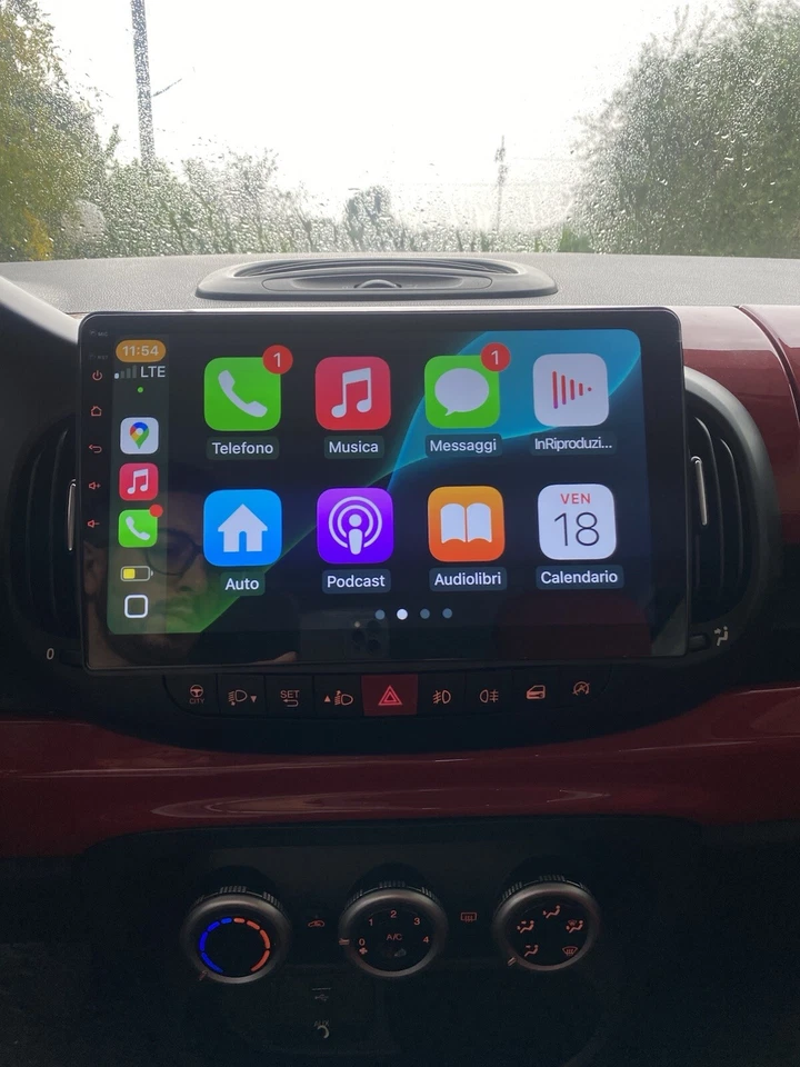 CARPLAY CARTABLET 10'' Fiat 500L Android Auto Wi-Fi Bluetooth Navi USB 4 64gb - Immagine 4 di 4