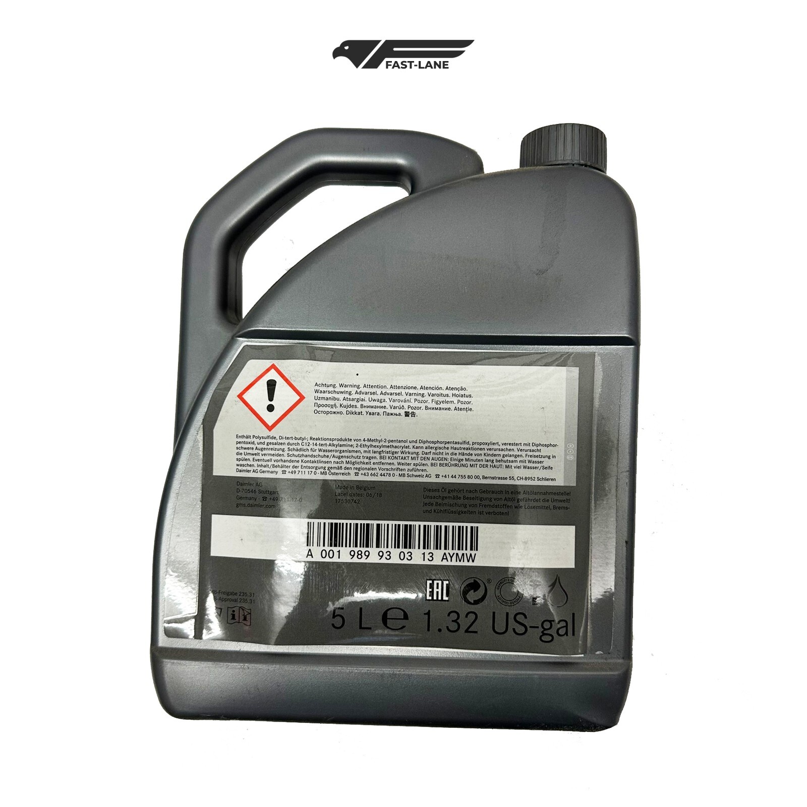 MERCEDES BENZ Hypoid Gear Oil 75W-85 MB 235.31 906 5 Litre  