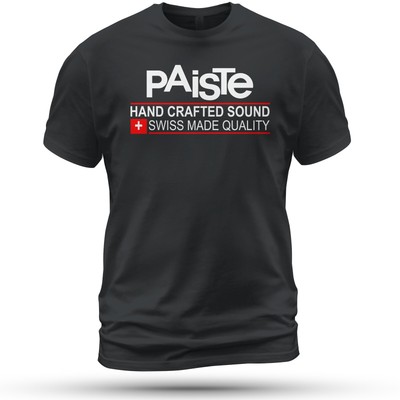 Paiste Hand Crafted Sound Logo T-Shirt Size S-5XL Made In USA