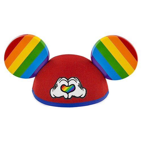 Heart Rainbow Mickey Mouse Ear Hat 