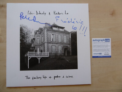 Pete Doherty & Frederic Lo Original Autogramm signed LP-Cover Fantasy Vinyl ACOA
