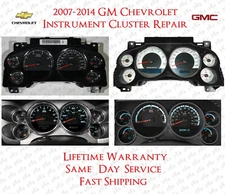 07-13 CLUSTER REPAIR SERVICE Silverado Sierra Suburban Tahoe Yukon Chevrolet GM