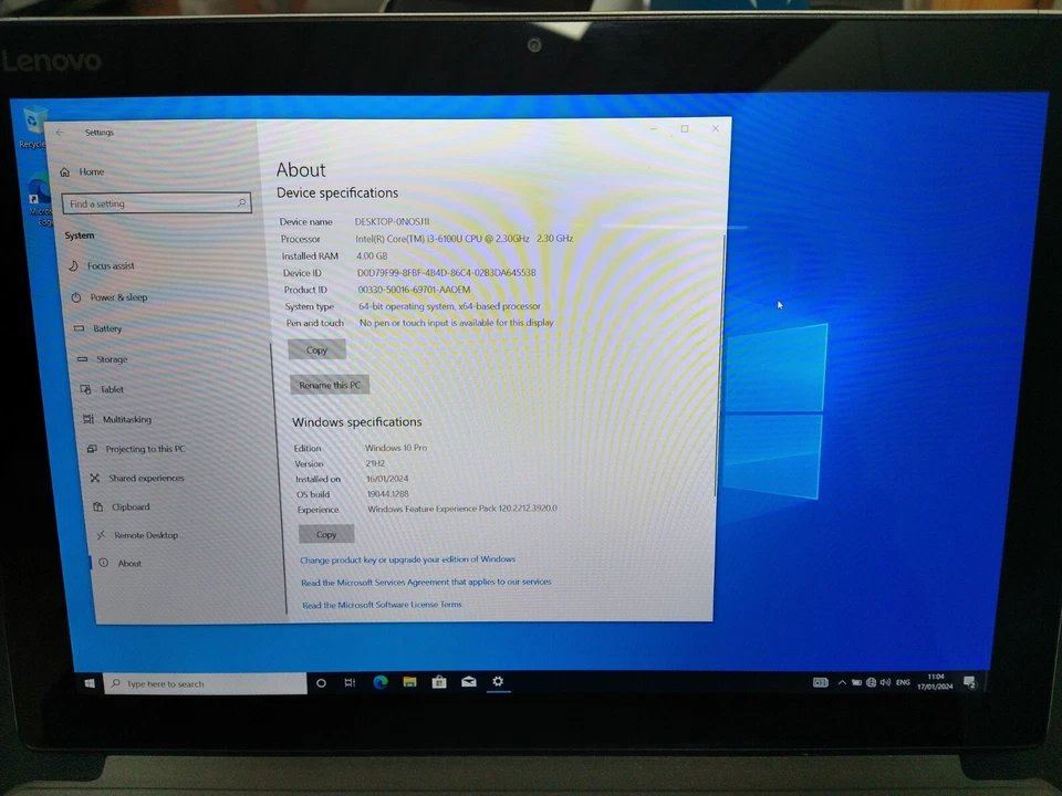 Lenovo ideapad MIIX 510-12ISK Intel i3-6100U 4GB RAM 128GB *No Touchscreen* - Image 2 of 4