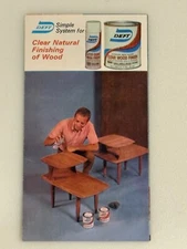 Deft Clear Wood Finish Product Brochure Natural Finishing Tips Vintage 1968