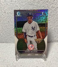 Keiner Delgado 2023 Bowman Chrome 1st #BCP-191 Mega Box Mojo Refractor Yankees